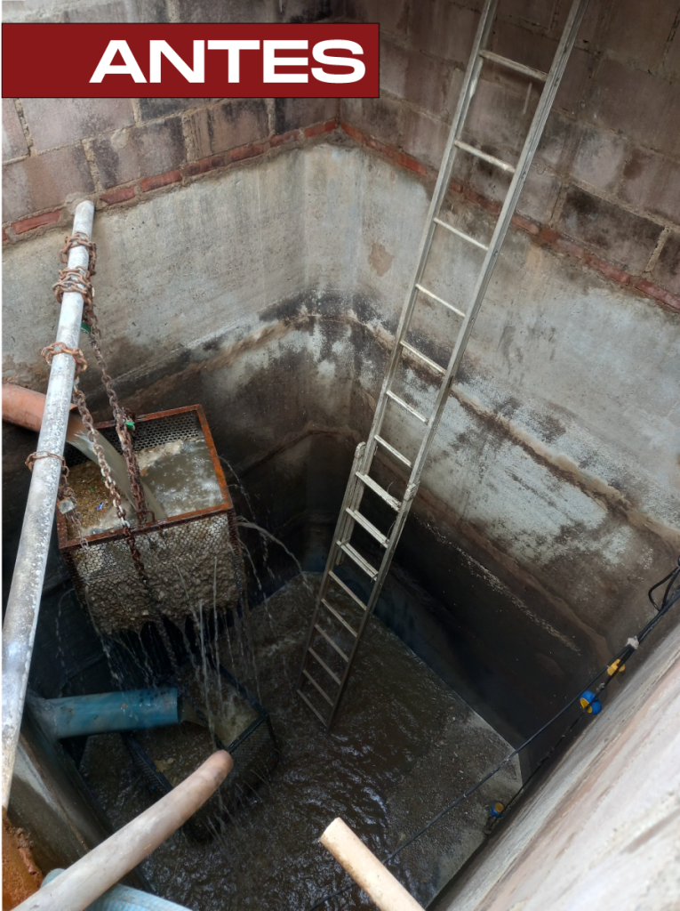 Retrofit en Valinhos/SP 2 Booster de Aguas Residuales en Línea en Valinhos- São Paulo