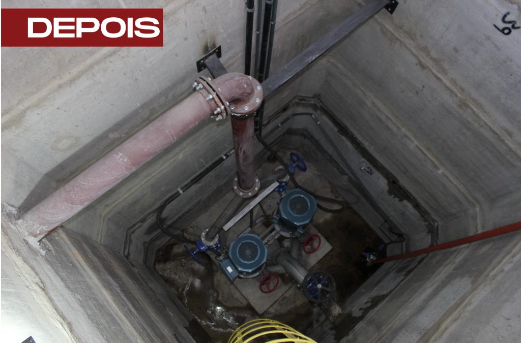 Retrofit en Valinhos/SP 7 Booster de Aguas Residuales en Línea en Valinhos- São Paulo