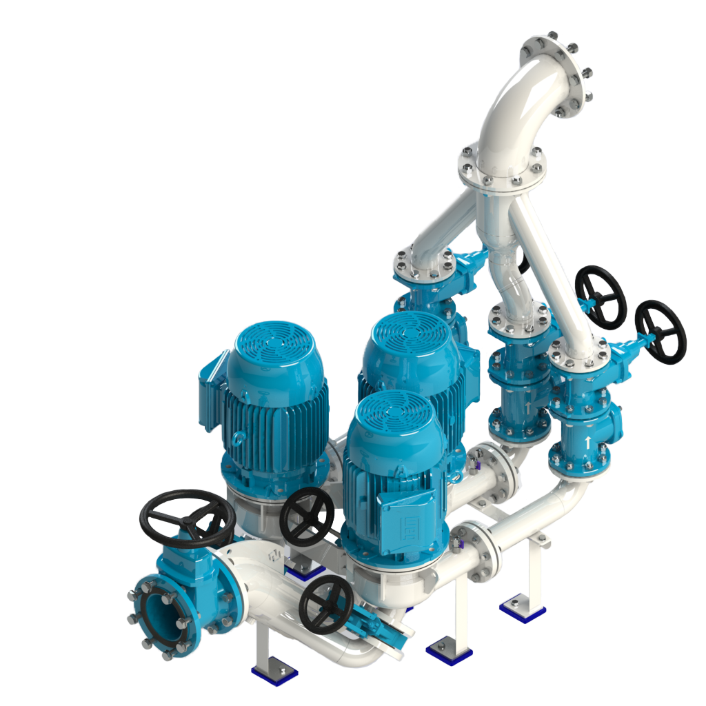 Sistema de Bombas em Linha (SBL) | Kronox Bombas InLine BE 06W 1 edited