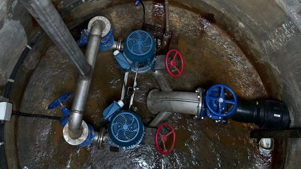 Sistema de Bombeamento em Linha, instalado em Penha-SC