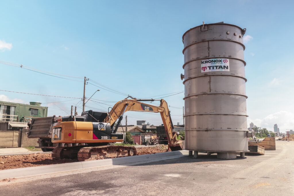 A elevatória de esgoto em linha TITAN