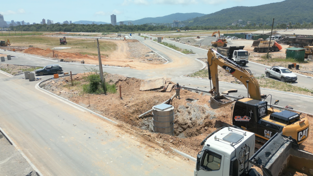 Elevatória de esgoto em linha