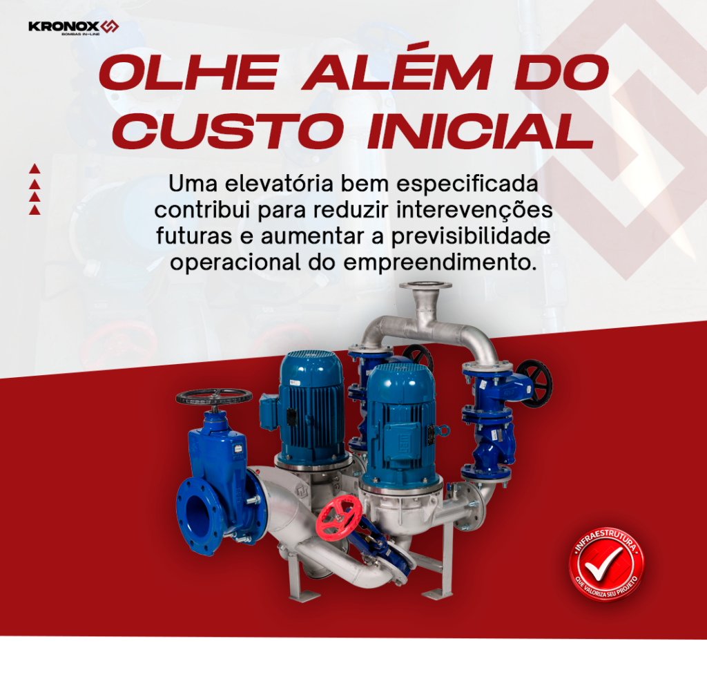 bomba de drenagem em estação elevatória de esgoto